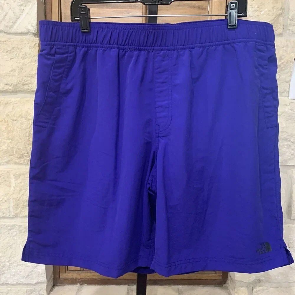 The North Face Men’s V P/O Swim Trunks Aztec Blue Elastic Waist Size XL NWT